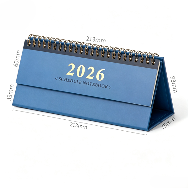 Monthly Desktop Calendar 2026 Stand Up Schedule Notebook For Office Desk