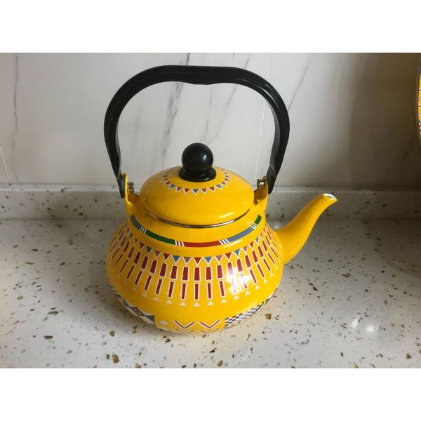 Gas Stove Enamel Kettle Custom Color Eco Friendly Tea Kettle Teapot 08L 12L 15L 20L 25L Daily Environmentally Friendly