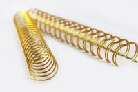 Ouro que enrola 6.4mm-50mm 12 polegadas de costume espiral da bobina do fio para o calendário de parede