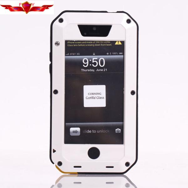 Zinc Alloy Dirtproof/Shockproof/Waterproof Cases For Iphone 4 4S 5 5S