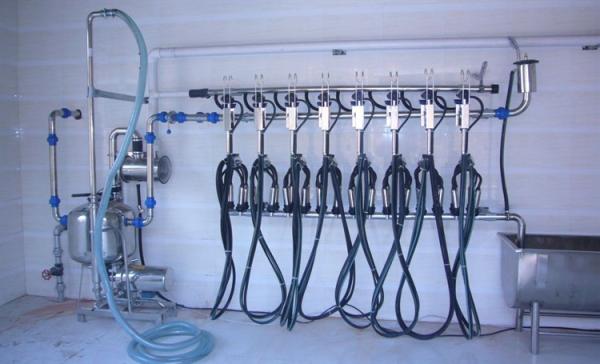 8 Cows Milk System Pipeline Milking Parlor for Milk Sucking with Washing System
