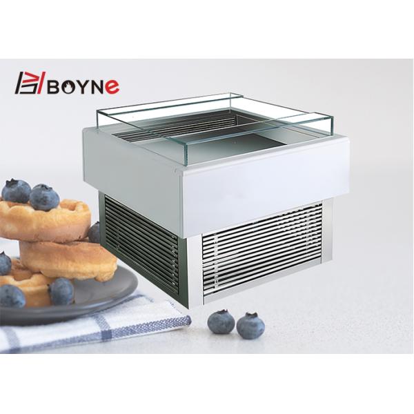 Commercial Open Drawer Type Chocolate Cake Display Cabinet with stainless steel material with painting