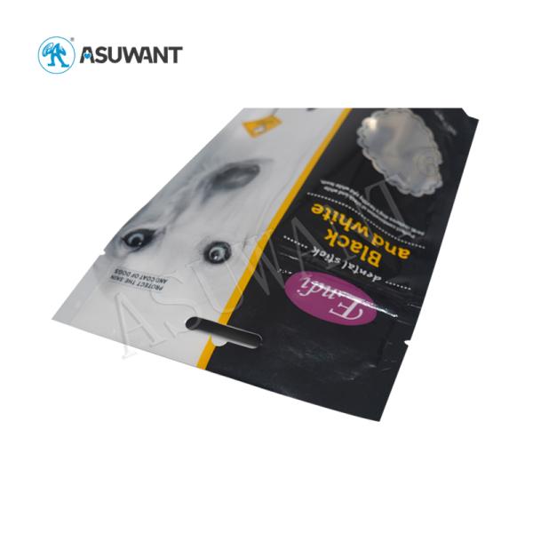 Штейновый стойте вверх жара сумки корма для домашних животных - загерметизированное изготовление на заказ фольги с прозрачным окном