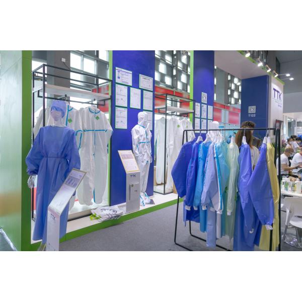 AAMI Level 1 / 2 / 3 EN13795 Disposable Protective Gown With Knit Cuff