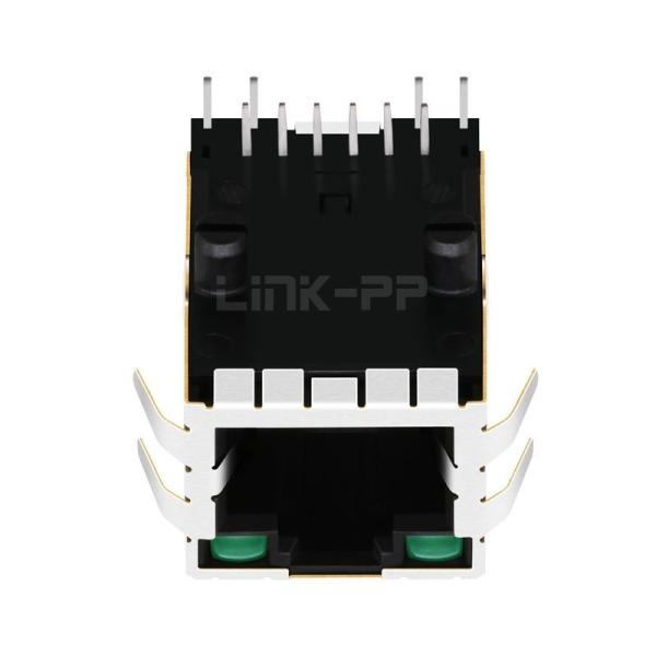 Belfuse 08B0-1GX1-06-F Compatible LINK-PP LPJ2011KWNL 10/100 Base-T Single Port RJ45 Integrated Magnetic Jacks Tab Up Green/Green Led