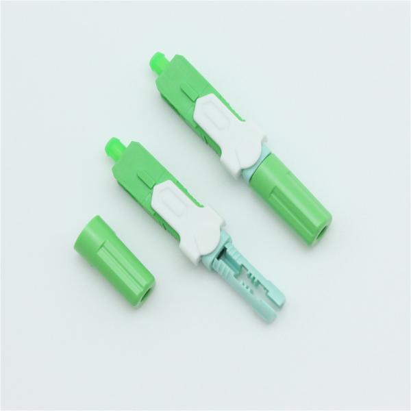 V Groove FTTX Products Fast Install Fiber Optic Connector Round Head