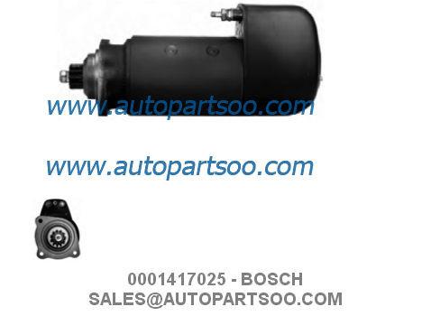 0001417025 - Motor de acionador de partida 24V de BOSCH 6.6KW 11T MOTORES DE ARRANQUE