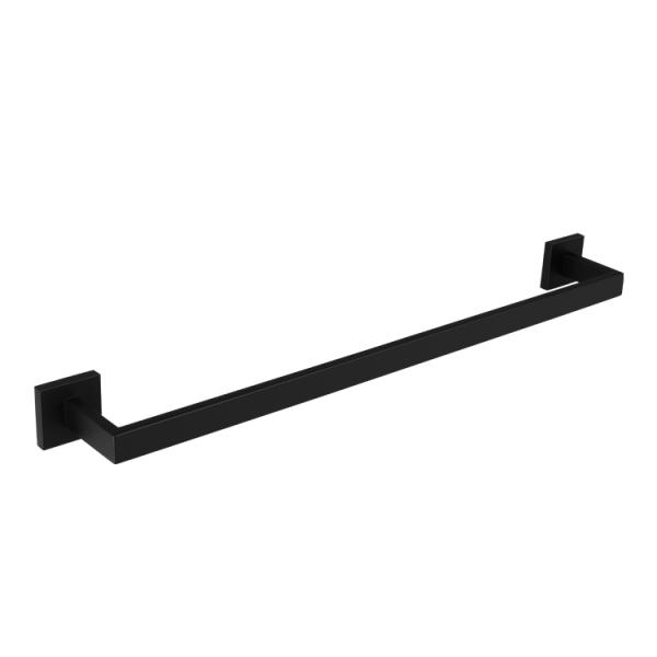 black Bath Accessories Toilet Brush Holder Stainless Steel Wall Mounted Paper Dispenser Six-piece Set hook