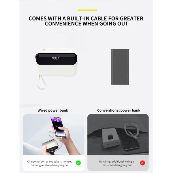 10000mAh 22.5W 3 In 1 Power Bank Li Polymer Battery For Mini PCs And Mobile Device