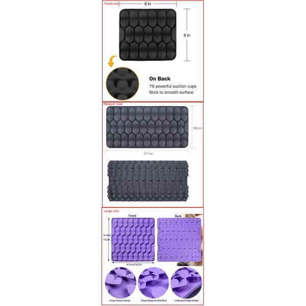 Food Grade Silicone Slow Feeder Mat Solid Pattern for Dogs and Cats Sniffing Lick Pad