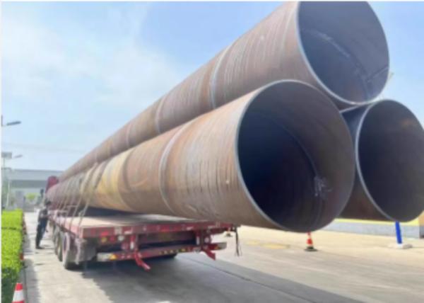 6M 12M Carbon SSAW Steel Pipes for Construction and Oil Delivery
