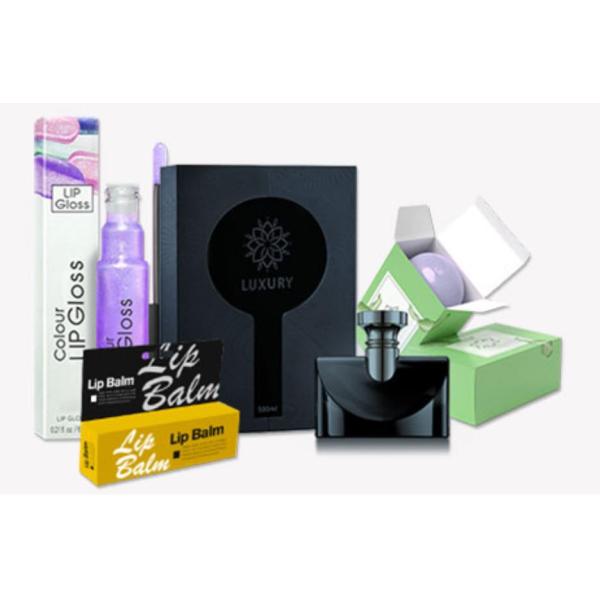 1000pcs BSCI Cosmetic Packaging Boxes Custom Makeup Lipstick Skincare FSC