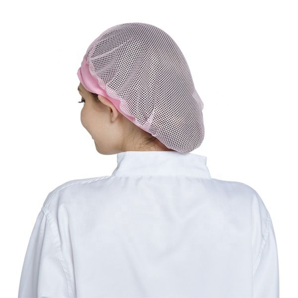 KL-3006 Polyester Mesh Hat with Adjustable Rope for Food Factory and Workshop - Dust Proof Mesh Style Cap