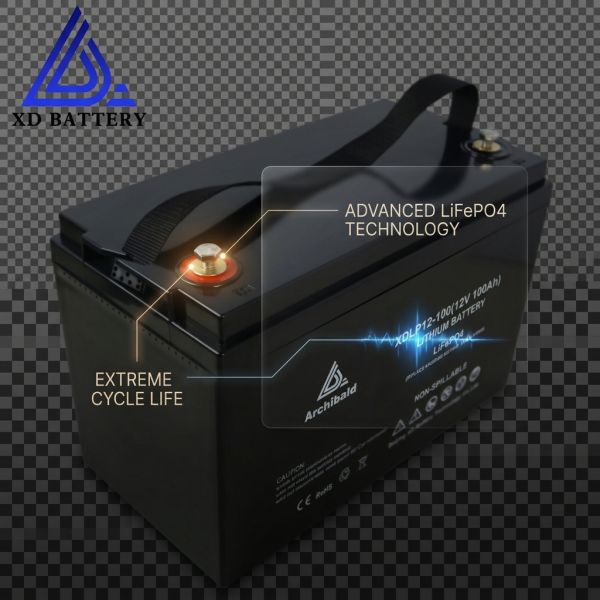 12V 200AH LiFePO4 Deep Cycle Caravan Battery 2560Wh Dual System for Premium RV Motorhome Off-Grid Living