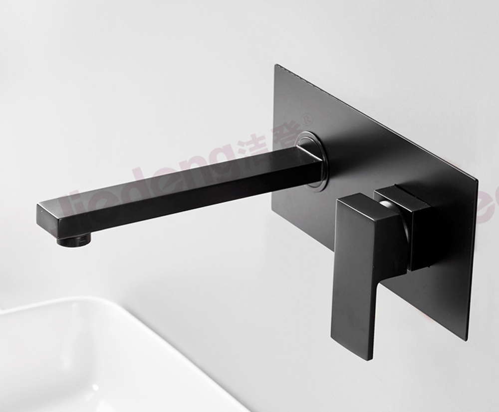Wall-mounted Basin Faucet with Brass Body and 35mm Ceramic Cartridge Suitable