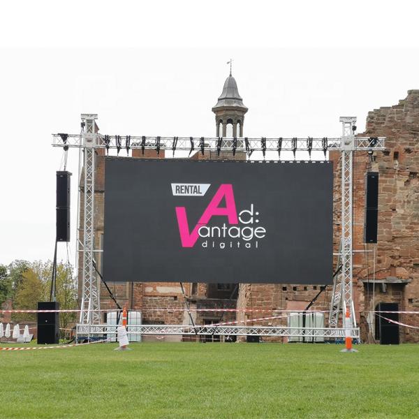Waterproof Large Outdoor LED Screen Rental P4 5V 60A Power 1.6mm Thickness PCB