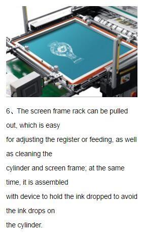 1050AG Full Automatic Stop Cylinder silk Screen Press ceramic and glass transfer film,advertising,packing printing ect