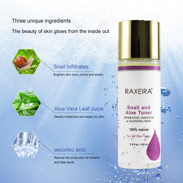 Алоэ улитки метки частного назначения тонер стороны кожи естественного кормя Moisturizing