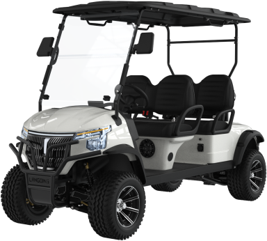 Fine Workmanship 8-Passenger 6 Front-facing and 2 Rear-facing Golf Car with Acrylic Windshield