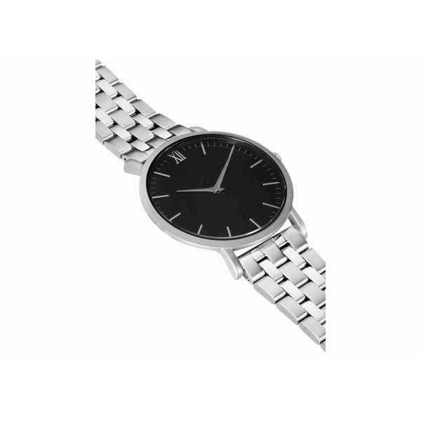 Polished Silver Chain Minimalist Modern Watches Simple Elegant Mens Watch