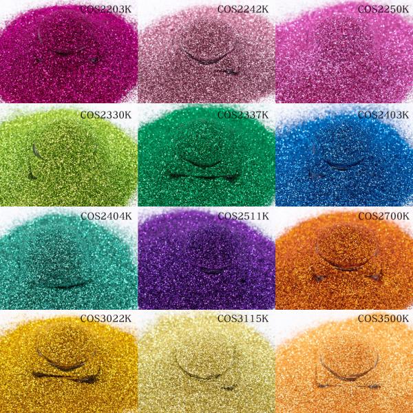 Cosmetic Grade Glitter Holographic Lip Gloss Face PET Pigment Customized