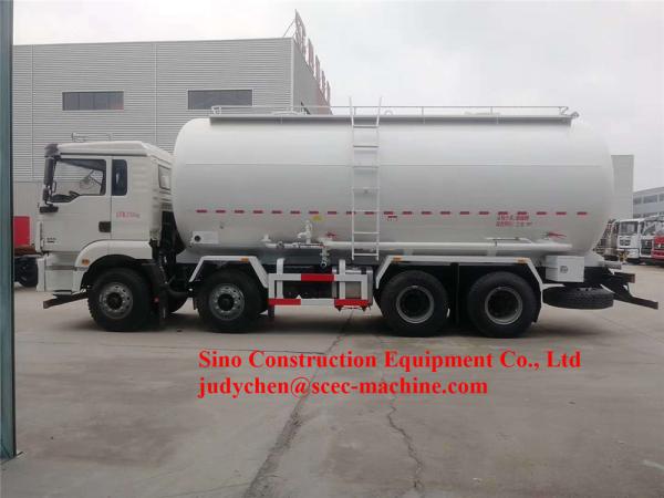 8x4 28m3 Bulk Cement Powder Tank Truck 28-33ton Fly Ash Tanker Truck 371hp