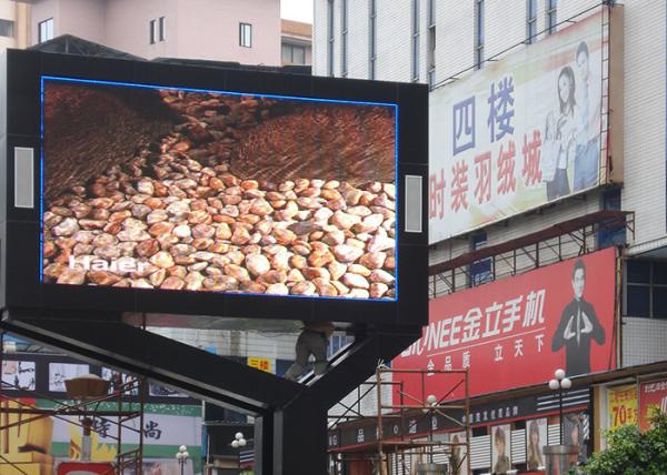 Waterproof SMD 1G1R1B Outdoor LED Display Billboard Iron Cabinet
