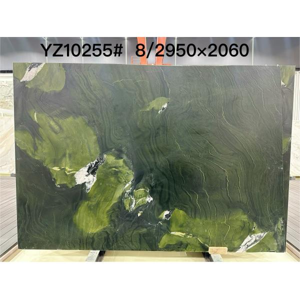 Brazilian Green Marble Slabs For Bathroom Walls Decorative Easy Installation