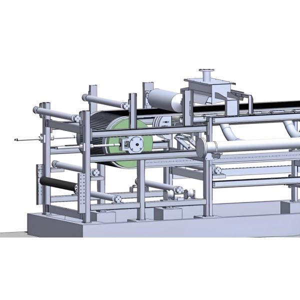 Heavy Duty Tapered Conveyor Roller Slurry FGD Conveyor Tracking Roller