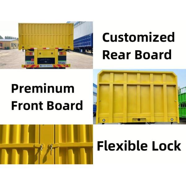 TITAN Tri Axle 60 Tons Side Board Trailer Dropside | Side Wall Semi Trailer
