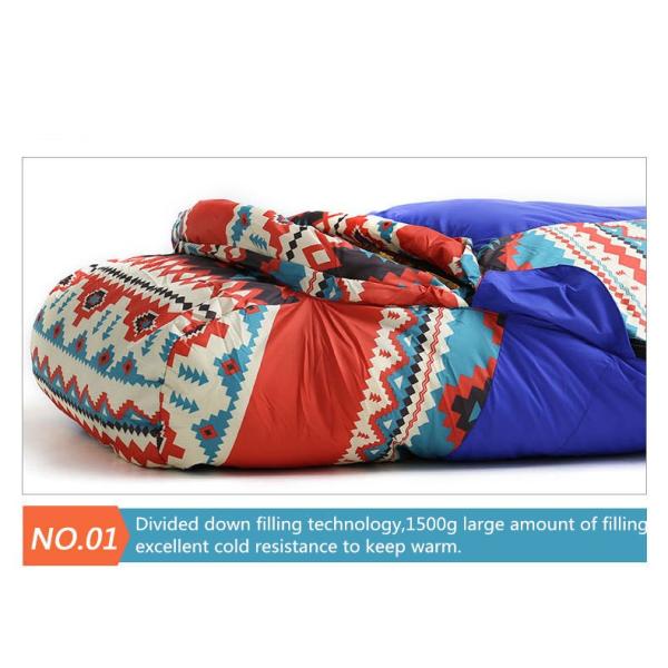 Wholesale Custom Adult Down-filled Sleeping Bag Outdoor Camping Sleeping Bag Warm Camping White Duck Down Sleeping Bag