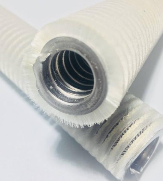 Industrial Round Nylon Spiral Brush for Capsule Grinding or Polishing Rotating Purpose Roller Brushes Roll