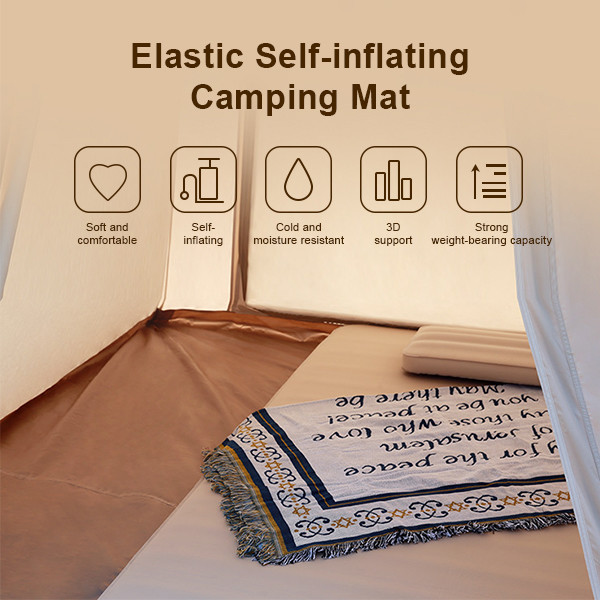 30D растяжка самонадувная спальная подушка композитный TPU двойной надувный лагерный матрас для походов