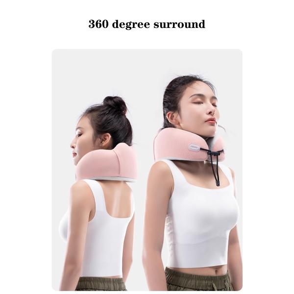 Soft Adjustable Anti-Static Memory Foam Airplane Neck Pillow for Head Support on Travel