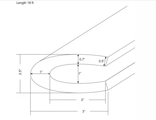 EPDM Rubber Extrusion Gunwale for Marine Boat Rub Rail Fender Long-Lasting Durability