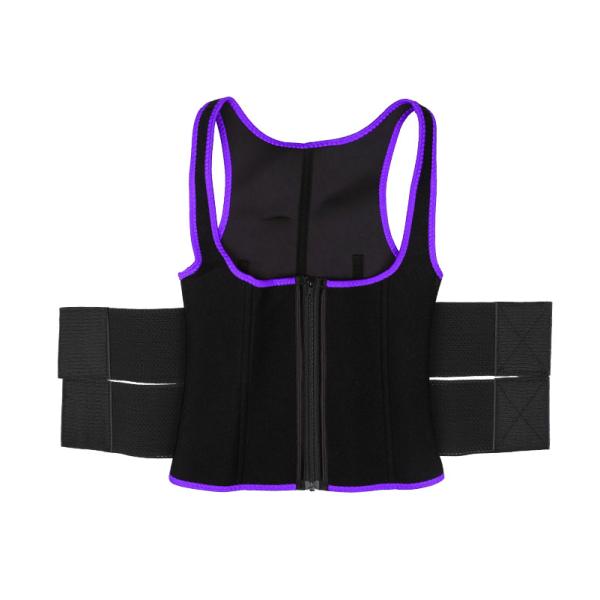 Промелькните вверх тренера талии жилета NANBIN тренера талии с молнией и поясом