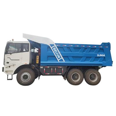 Caminhão basculante EV de elevação de emissão zero elétrica de mineração 90.000 kg