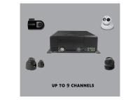 Voiture DVR mobile de HDD H.264 Live Video 9CH