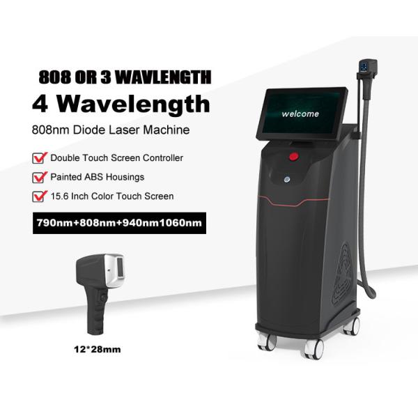 4 Wave Length 790 940 808 1060nm Diode Laser Hair Removal Machine For Women