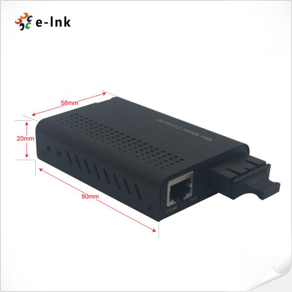 Mini 10/100Base-TX to 100Base-FX Fiber Media Converter