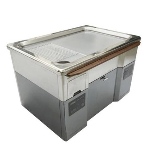 Commercial Stainless Steel Gas Smokeless Teppanyaki Grill Table with 8000W Power and 220-240V/380V Voltage