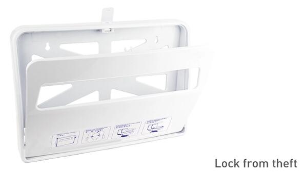 Wall Mounted Health Gards Toilet Seat Cover Dispenser White For Hand Cleaning