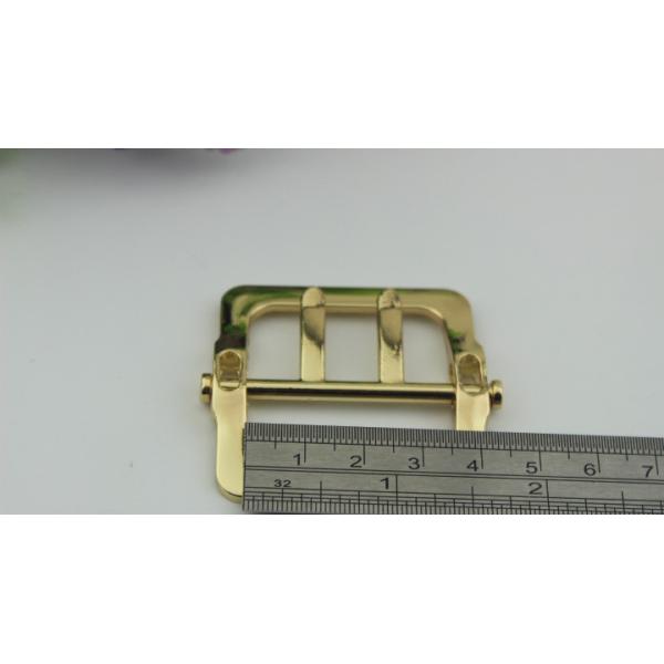Most popular new arrival zinc alloy handbag accessories gold 45 mm double pin belt buckle