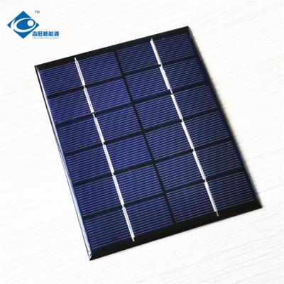 2W para o carregador solar esperto ZW-136110-3 6V da luz de rua para o carregador de bateria do lítio do painel solar