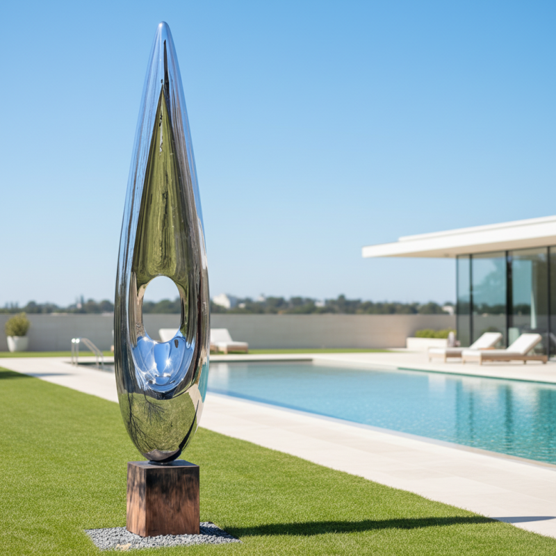 Déjà Vu: Monumental Kinetic Stainless Steel Sculpture