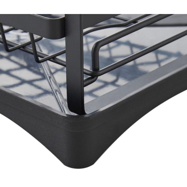 2 Layers Removable L38.5cm Steel Kitchen Basket Rack