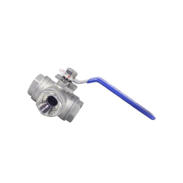 Tee Type 304 Stainless Steel Internal Thread Three-Way Ball Valve Q14/15f Pn1.6MPa