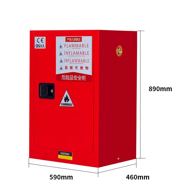 Double Door Lab Safety Cabinet Industrial Flammable Safety Cabinet Fireproof