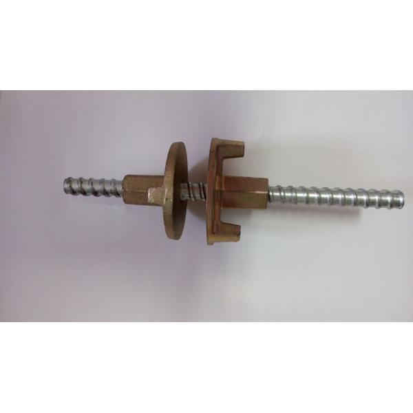 Construction Scaffolding Formwork Steel Tie Rod Bar With Tie Rod Wing Nut
