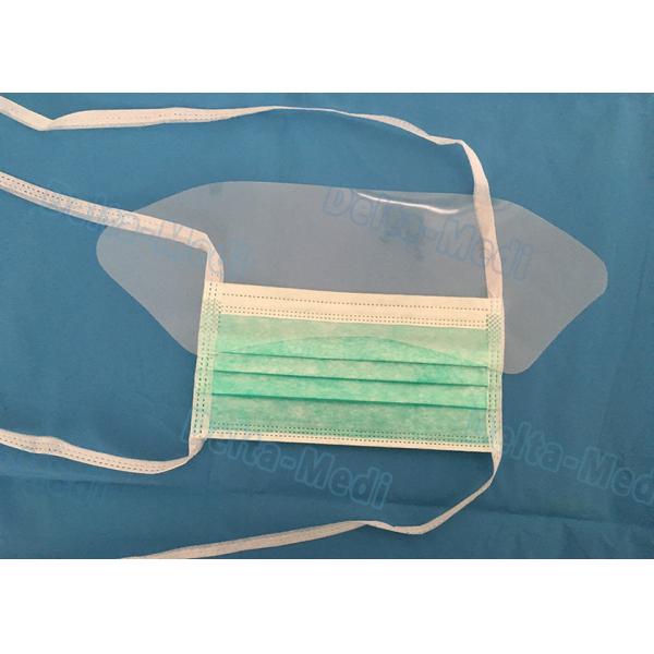 Не сплетенная связь на устойчивом защитной устранимой маски рта жидкое с предохранительным щитком для глаз